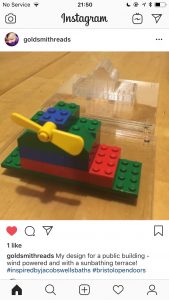 Lego shown on instagram